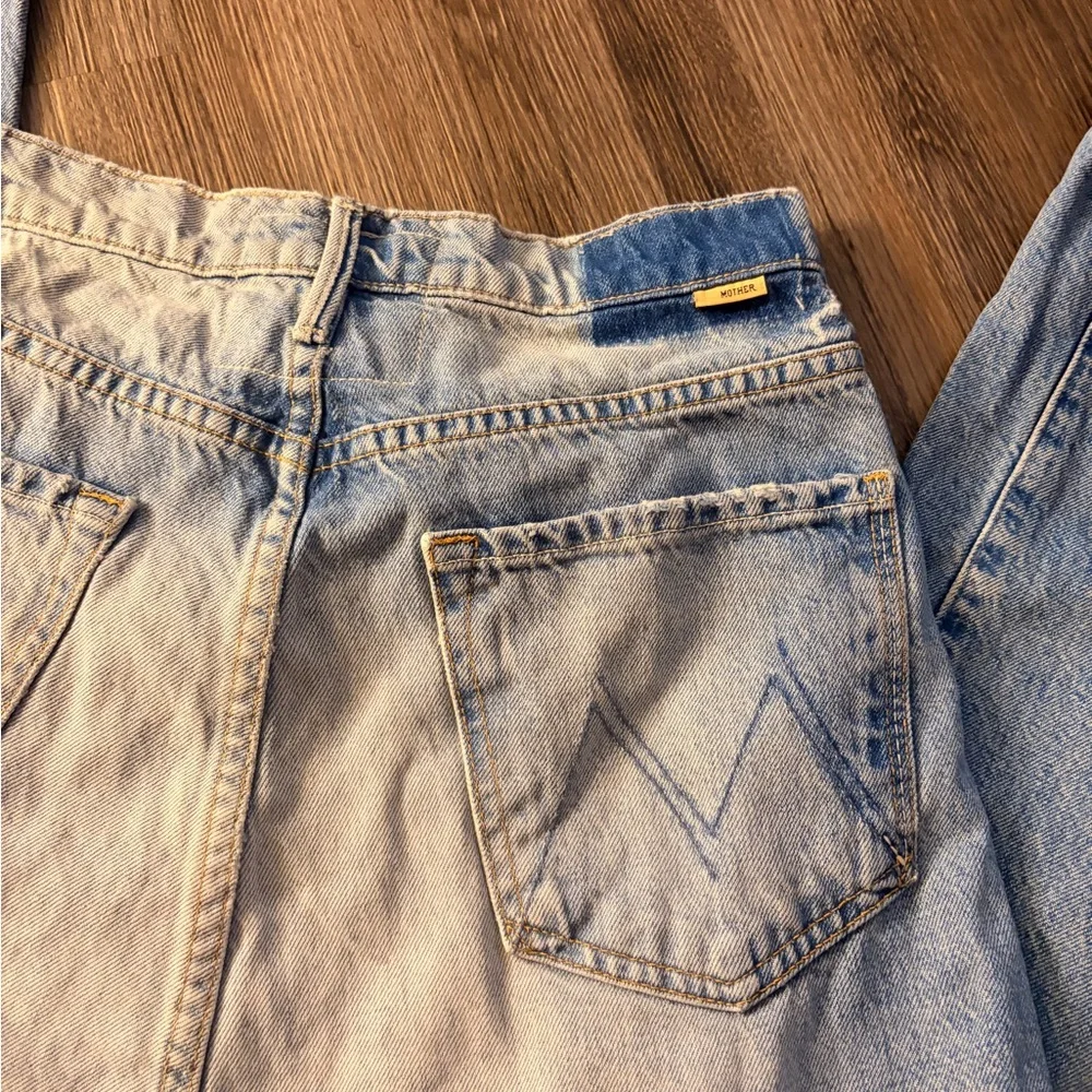 MOTHER Light Blue Straight Leg Jeans - Picture 9 of 11